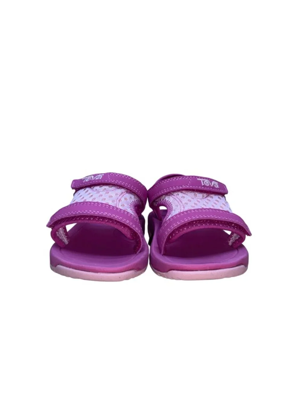 Teva Girls Pink Adjustable Strap Lightweight Comfort Sandals Size 6